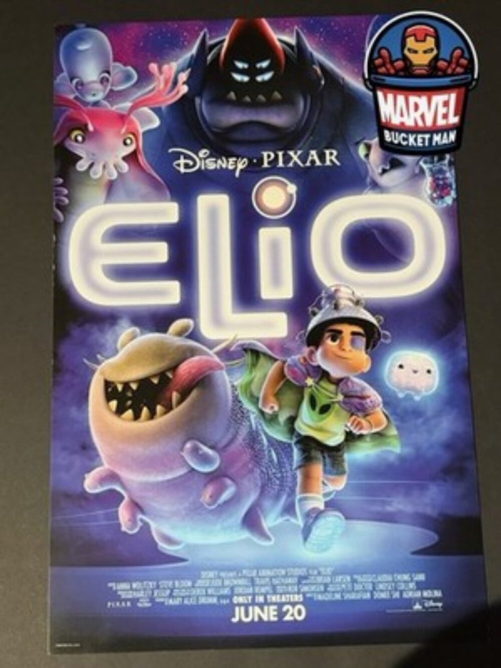 Disney Elio Movie Theater 11x17 Promo Poster - Free Mystery Poster w/ Purchase!